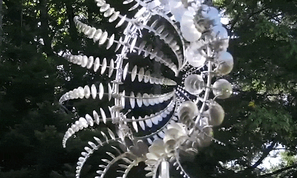 Whimsical Wind Sculpture Transforms Your Patio into Fairy Garden - motques